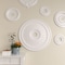Ekena Millwork Oakleaf Ceiling Medallion (Fits Canopies up to 6 1/4"), 29 1/8"OD x 3 5/8"ID x 1"P, Primed White CM29OA - alternate 6